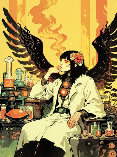 00420-3229270298-Ugly score_9, score_8_up, score_7_up, score_6_up, belt, black wings, black hair, sitting, glowing, abstract, smoking, labcoat, h.png